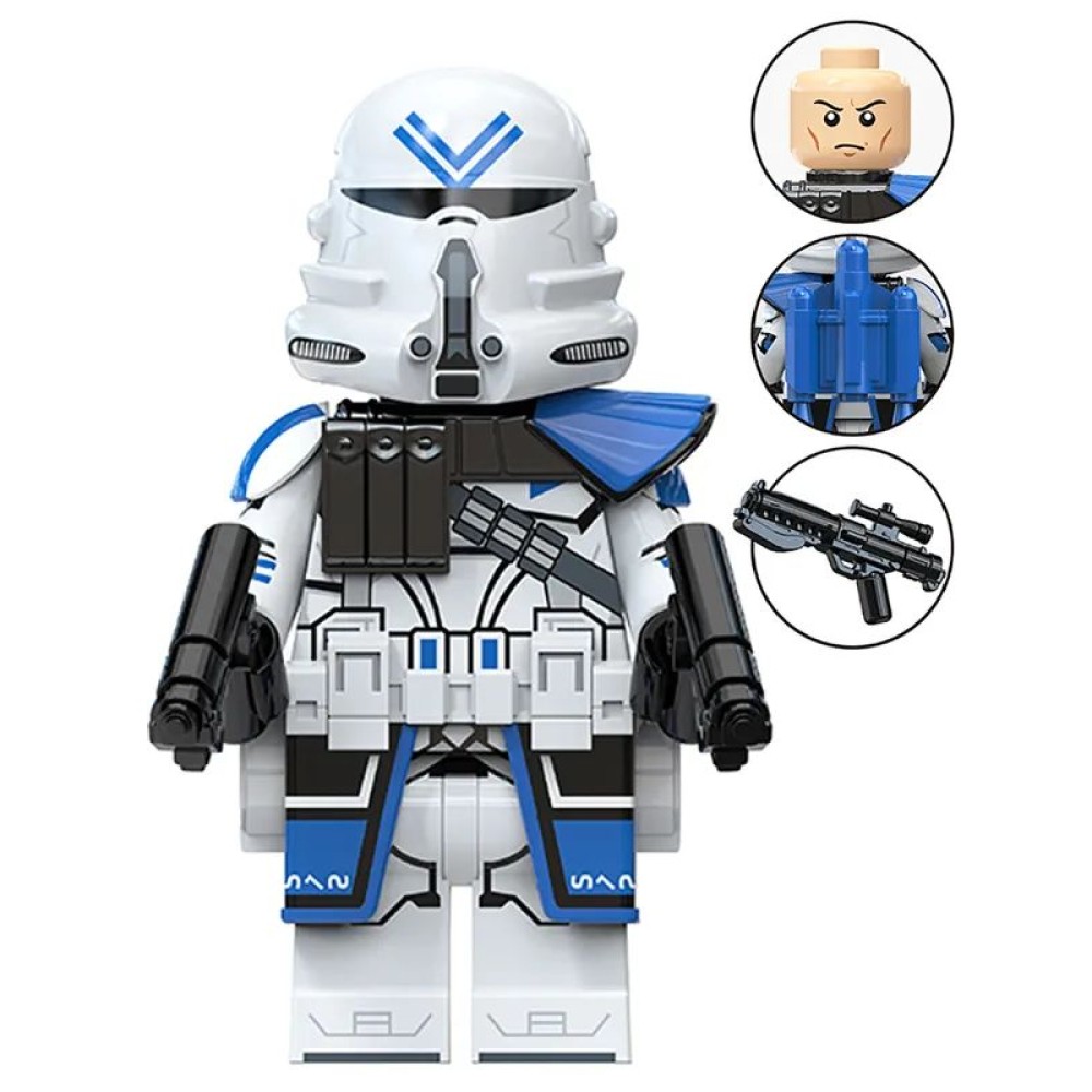 lego minifigure Star Wars Minifigure Clone Trooper of the 501st Legion Star Wars building block bricks toys lego minifigure Star Wars Minifigure Clone Trooper of the 501st Legion Star Wars building block bricks toys