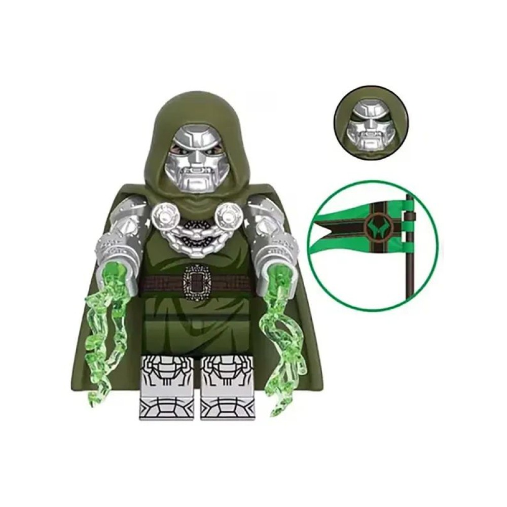 lego minifigure Marvel Minifigure Doctor Doom Marvel building block bricks toys