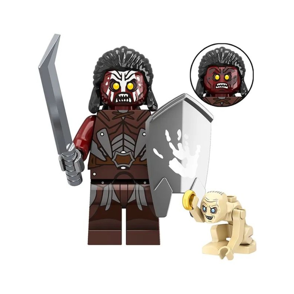 lego minifigure The Lord of the Rings Minifigure Uruk-hai and Gollum Minifigures building block bricks toys lego minifigure The Lord of the Rings Minifigure Uruk-hai and Gollum Minifigures building block bricks toys