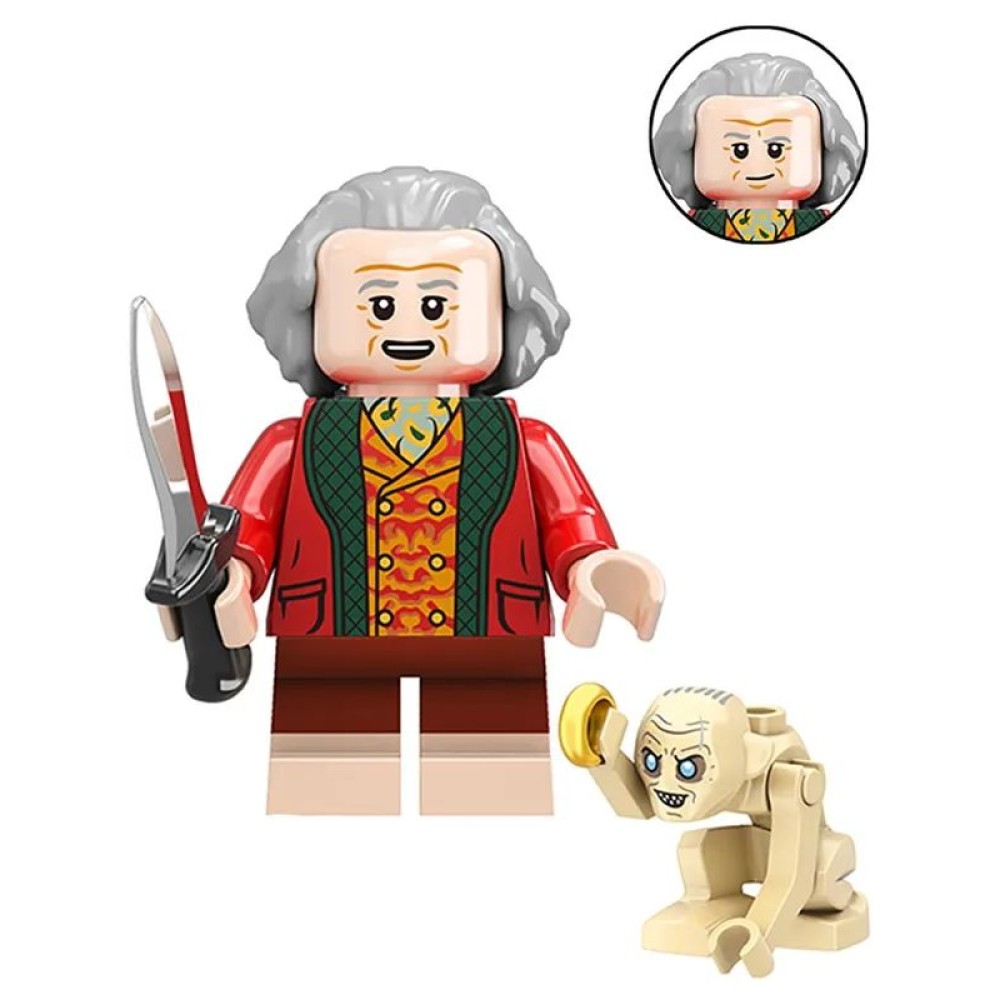 lego minifigure Lord of the Rings Minifigure Bilbo Baggins and Gollum Minifigures building block bricks toys