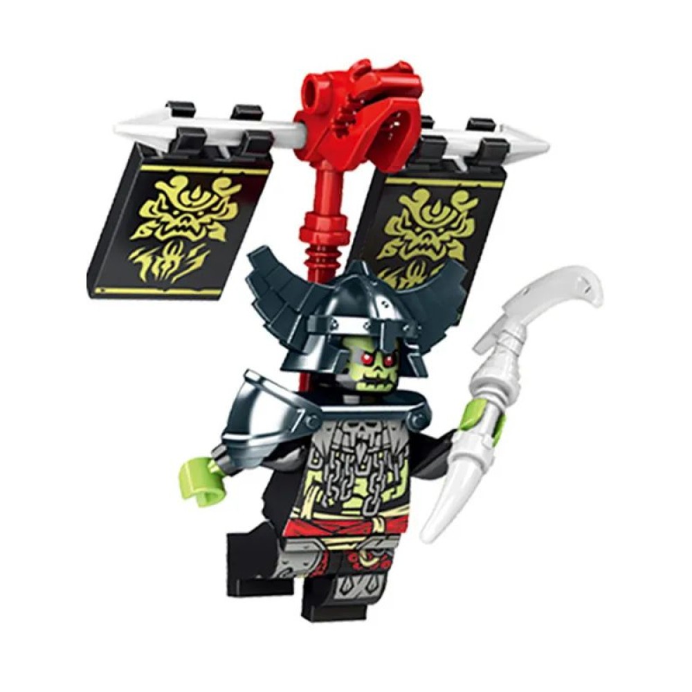 lego minifigure Ninjago Minifigure Bone Knight NINJAGO building block bricks toys lego minifigure Ninjago Minifigure Bone Knight NINJAGO building block bricks toys