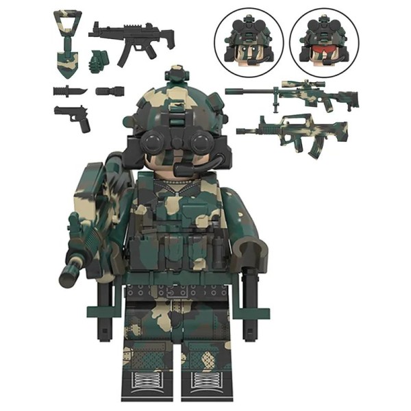 Minifigure 'Elite Special Forces' Snow Leopard Minifigure 'Elite Special Forces' Snow Leopard