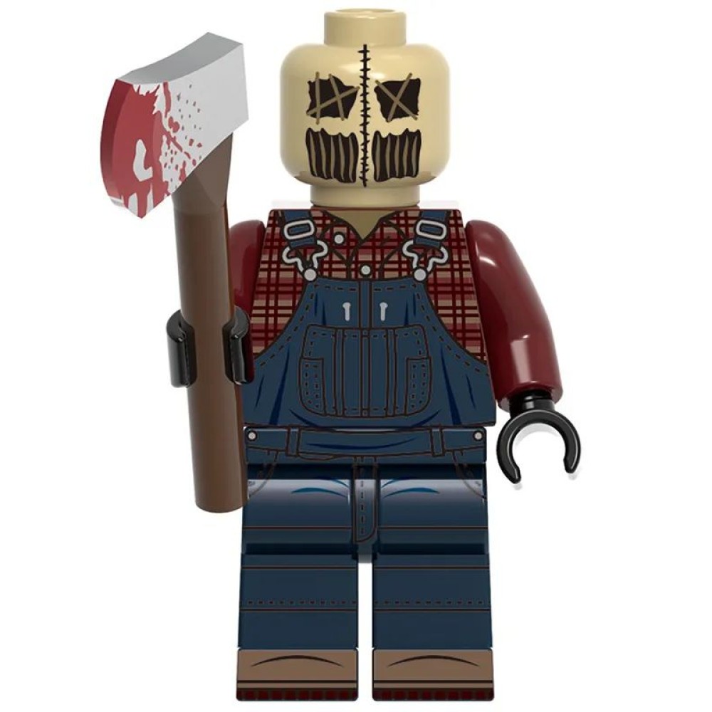 lego minifigure Minifigure of the character from the movie The Texas Chainsaw Massacre The Killer from The Texas Chainsaw Massacre Movie Minifigure building block bricks toys lego minifigure Minifigure of the character from the movie The Texas Chainsaw Massacre The Killer from The Texas Chainsaw Massacre Movie Minifigure building block bricks toys