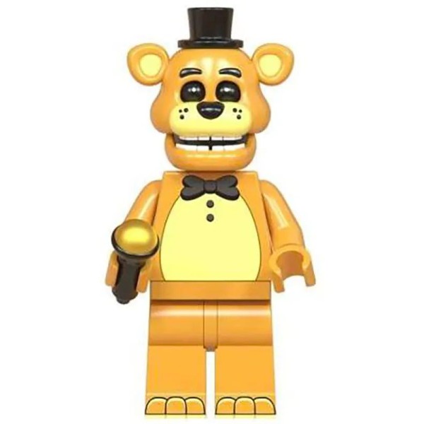 Minifigure of the character 'FNAF' Golden Freddy