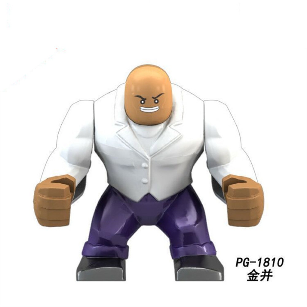 lego minifigure Big Super British collection Hulk Hong Tanke mud face serum rhinoceros human venom Thanos Spider-Man Marvel building block bricks toys
