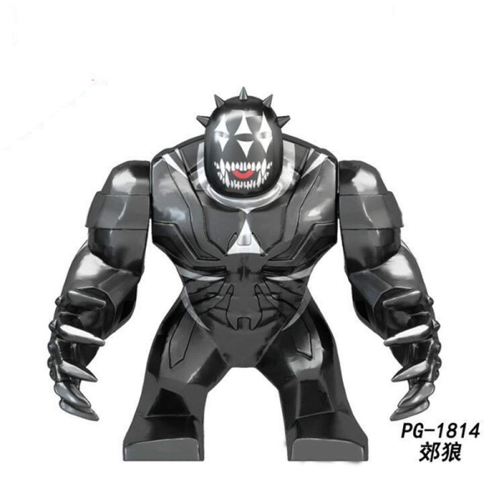 lego minifigure Big Super British collection Hulk Hong Tanke mud face serum rhinoceros human venom Thanos Spider-Man Marvel building block bricks toys