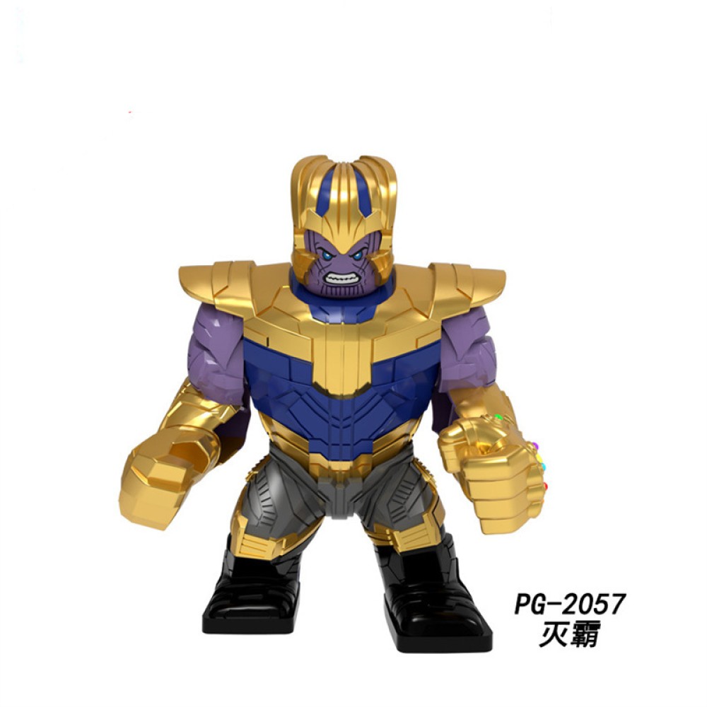lego minifigure Big Super British collection Hulk Hong Tanke mud face serum rhinoceros human venom Thanos Spider-Man Marvel building block bricks toys