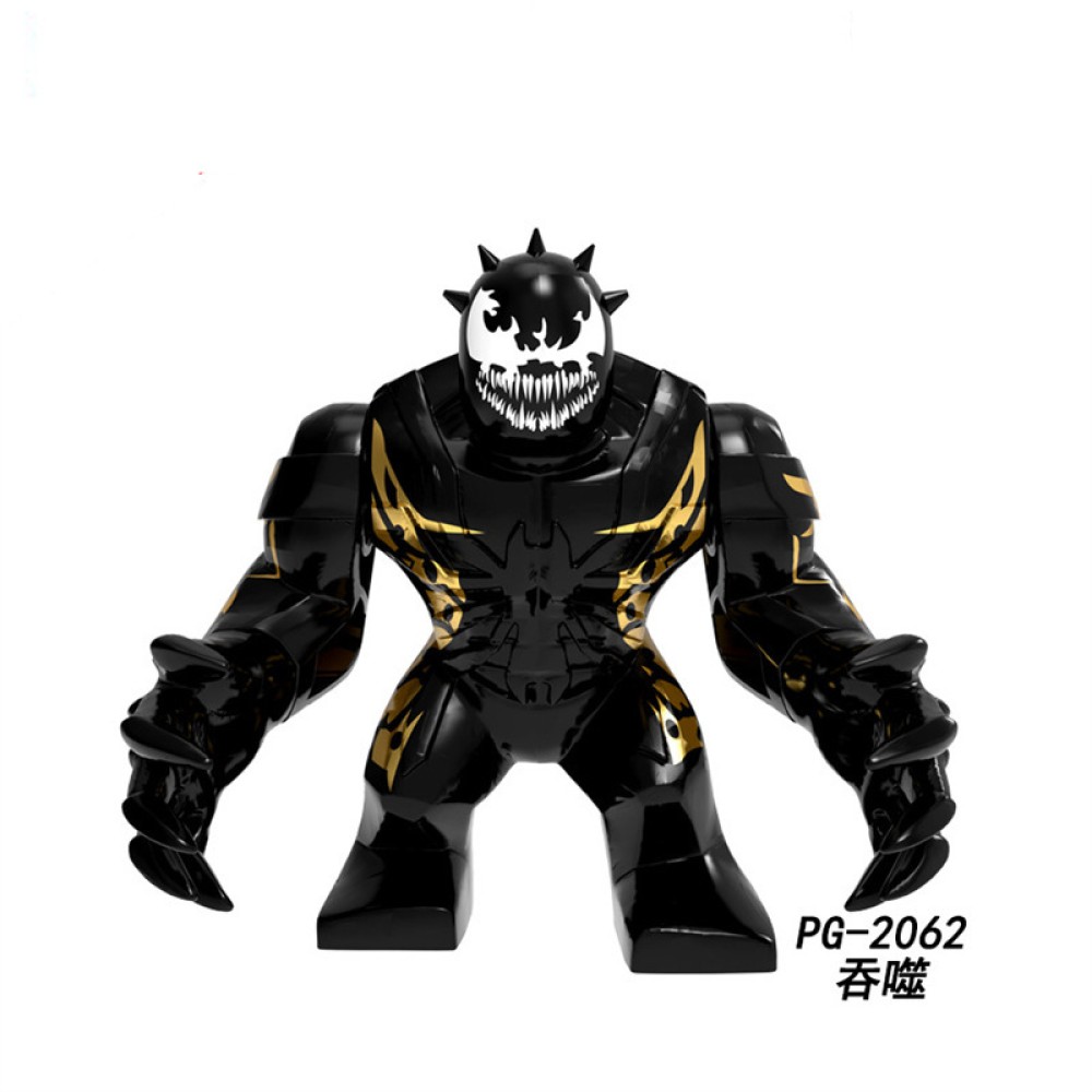 lego minifigure Big Super British collection Hulk Hong Tanke mud face serum rhinoceros human venom Thanos Spider-Man Marvel building block bricks toys