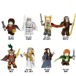 Lord of the Rings Minifigures Frodo Gandalf Thranduil Merry Brandybuck Arwen Galadriel Master of Lake Elven King PG8160 