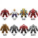 lego minifigure Big Super British collection Hulk Hong Tanke mud face serum rhinoceros human venom Thanos Spider-Man Marvel building block bricks toys