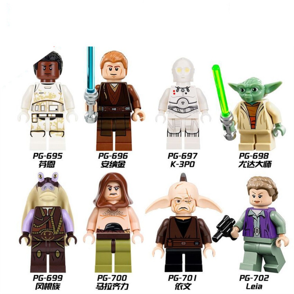 lego minifigure Install star wars Yoda Star Wars building block bricks toys
