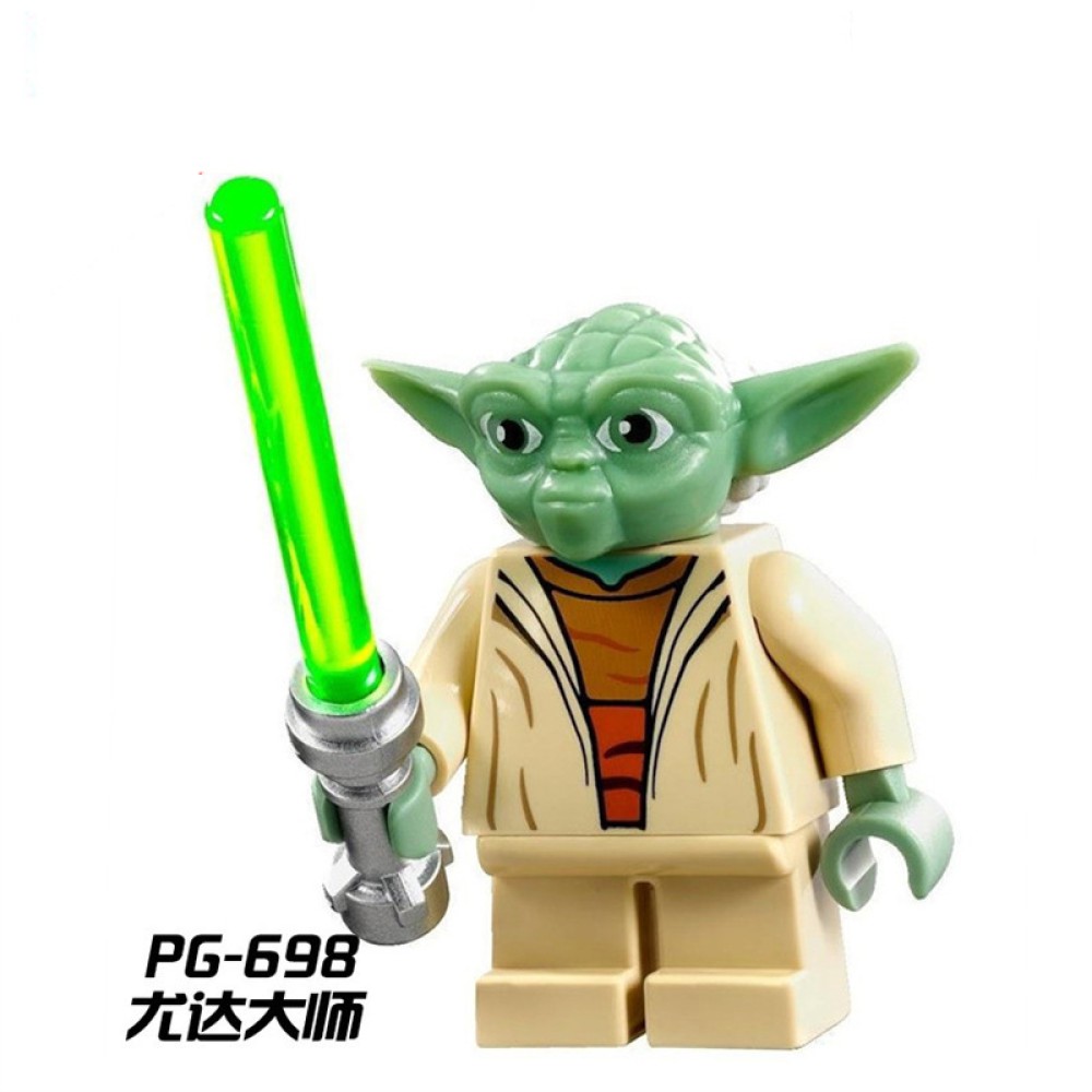 lego minifigure Install star wars Yoda Star Wars building block bricks toys