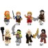 Pingao PG8149 Lego-Compatible Minifigures Set - The Hobbit & Lord of the Rings Movie Collectibles with Bombur, Bilbo, Azog, Orcs & Goblins - Authentic Design for Adult Fans & Collectors