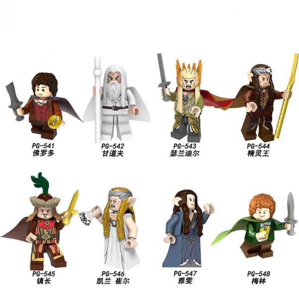 Lord of the Rings Minifigures Frodo Gandalf Thranduil Merry Brandybuck Arwen Galadriel Master of Lake Elven King Lord of the Rings Minifigures Frodo Gandalf Thranduil Merry Brandybuck Arwen Galadriel Master of Lake Elven King