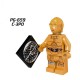 lego minifigure Star Wars C-3PO Etiquette Robot Star Wars building block bricks toys