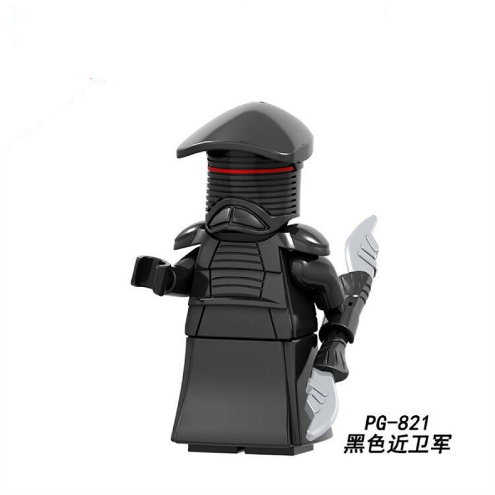 lego minifigure Star Wars Red and Black Guard Guard Star Wars building block bricks toys