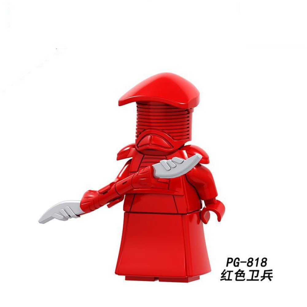 lego minifigure Star Wars Red and Black Guard Guard Star Wars building block bricks toys