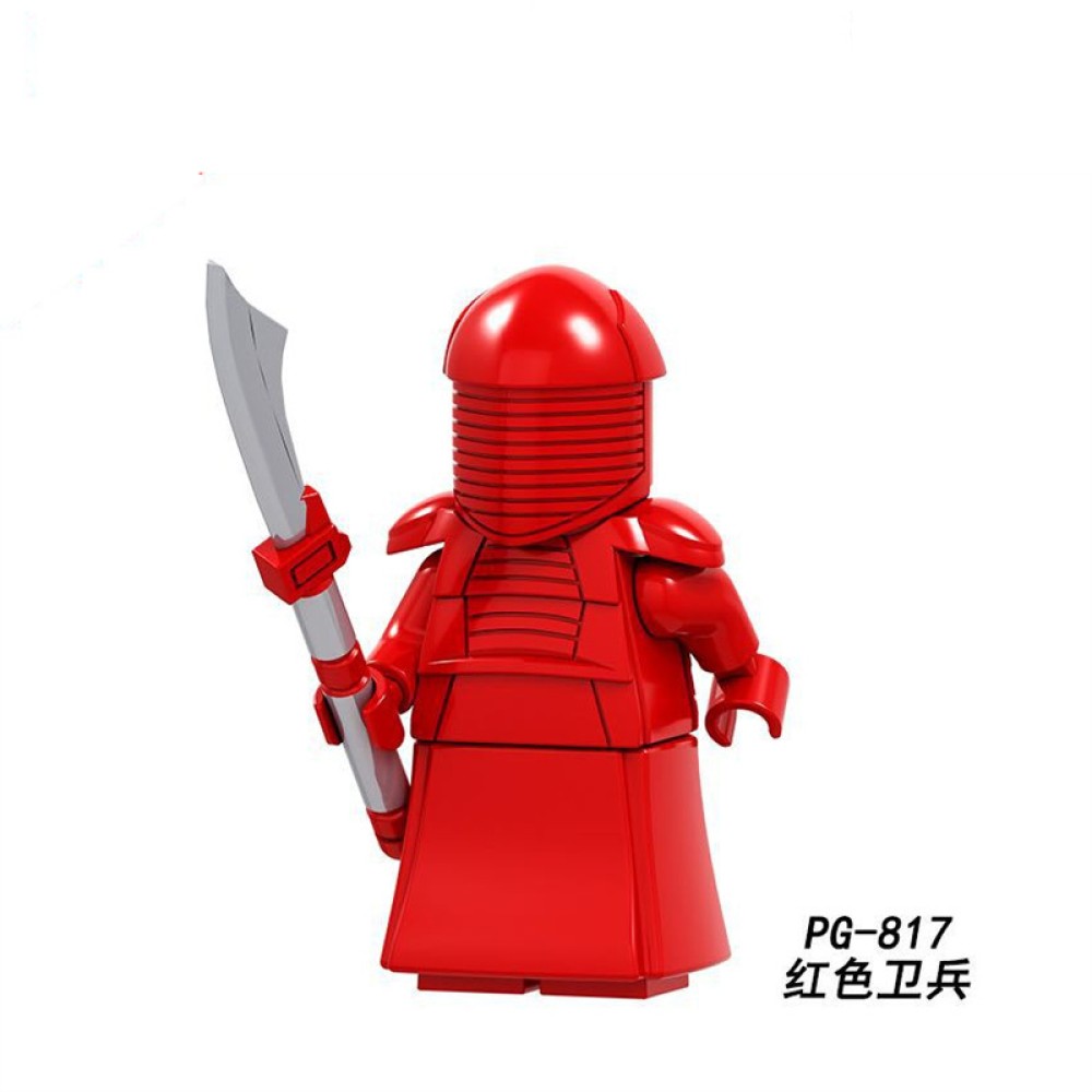 lego minifigure Star Wars Red and Black Guard Guard Star Wars building block bricks toys