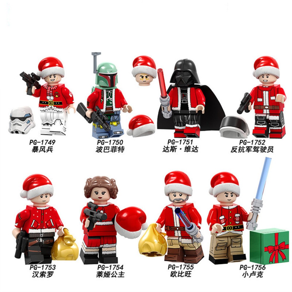 lego minifigure Star Wars Super British Christmas Edition Man Star Wars building block bricks toys lego minifigure Star Wars Super British Christmas Edition Man Star Wars building block bricks toys