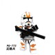 lego minifigure Star Wars clone trooper white soldier helmet Star Wars building block bricks toys