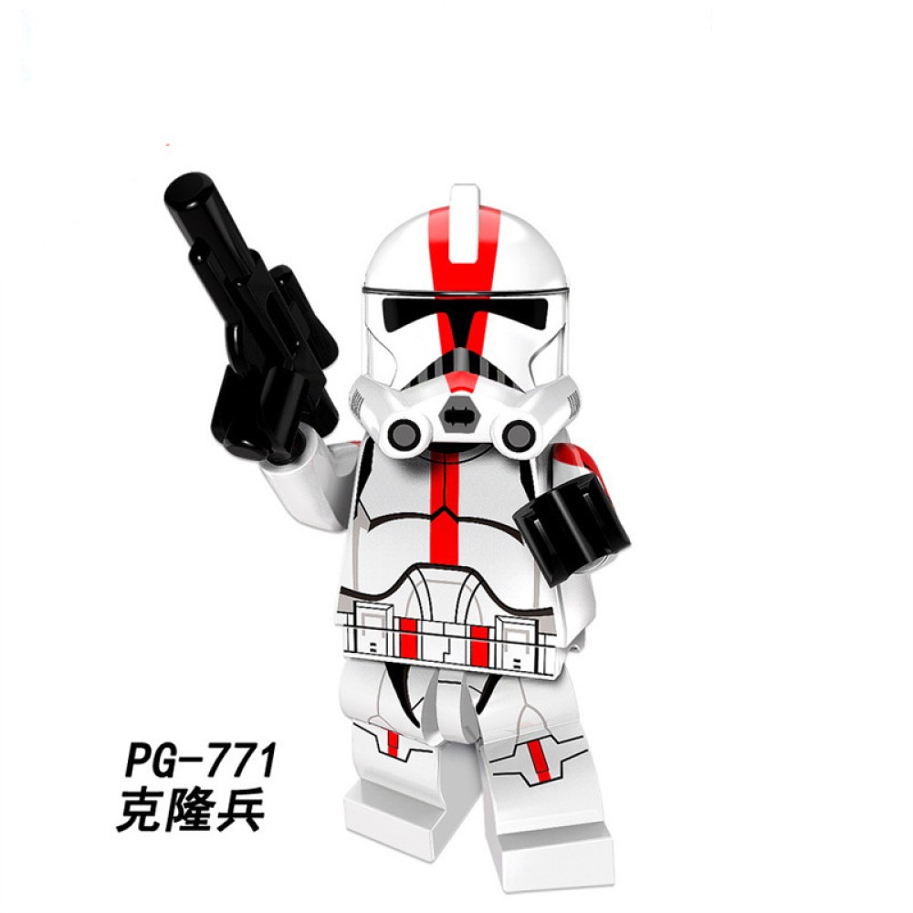 lego minifigure Star Wars clone trooper white soldier helmet Star Wars building block bricks toys