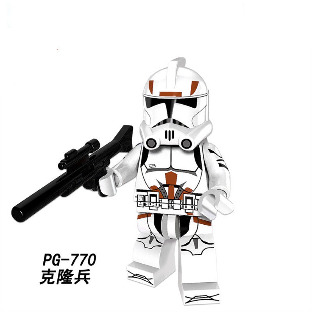 lego minifigure Star Wars clone trooper white soldier helmet Star Wars building block bricks toys