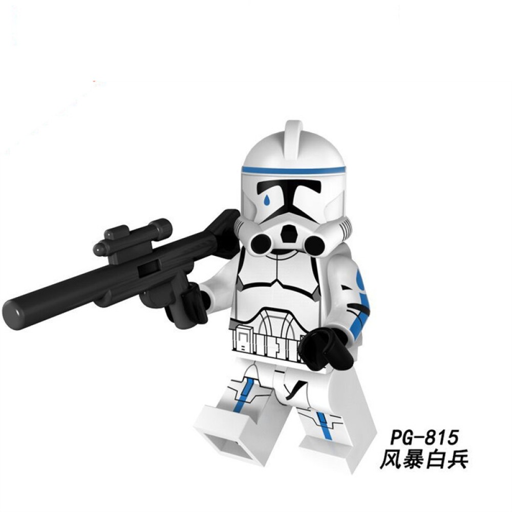 lego minifigure Star Wars suit Rey Han Solo Storm White Soldier pilot Star Wars building block bricks toys