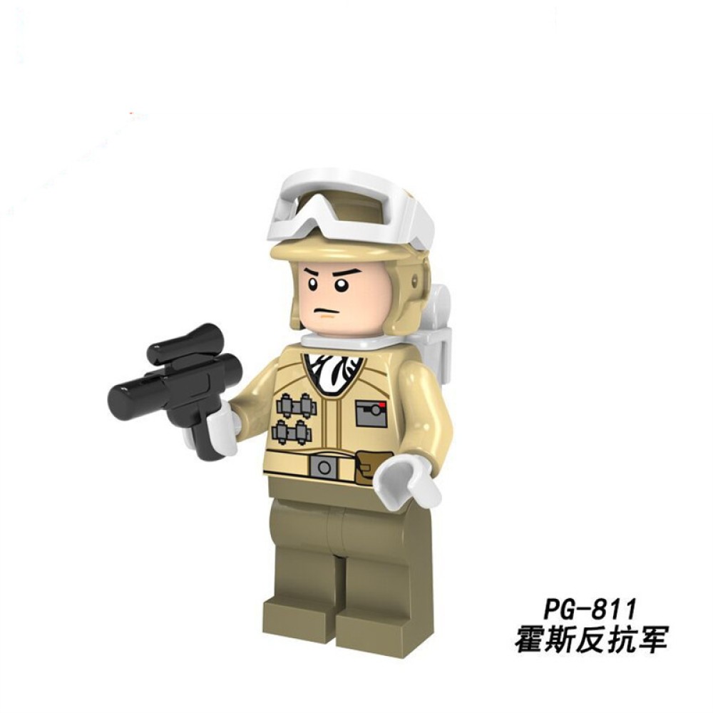 lego minifigure Star Wars suit Rey Han Solo Storm White Soldier pilot Star Wars building block bricks toys
