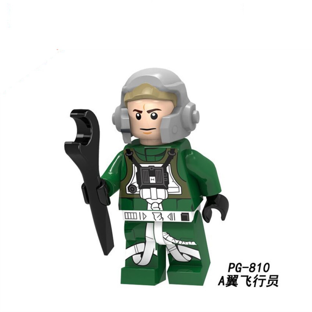 lego minifigure Star Wars suit Rey Han Solo Storm White Soldier pilot Star Wars building block bricks toys