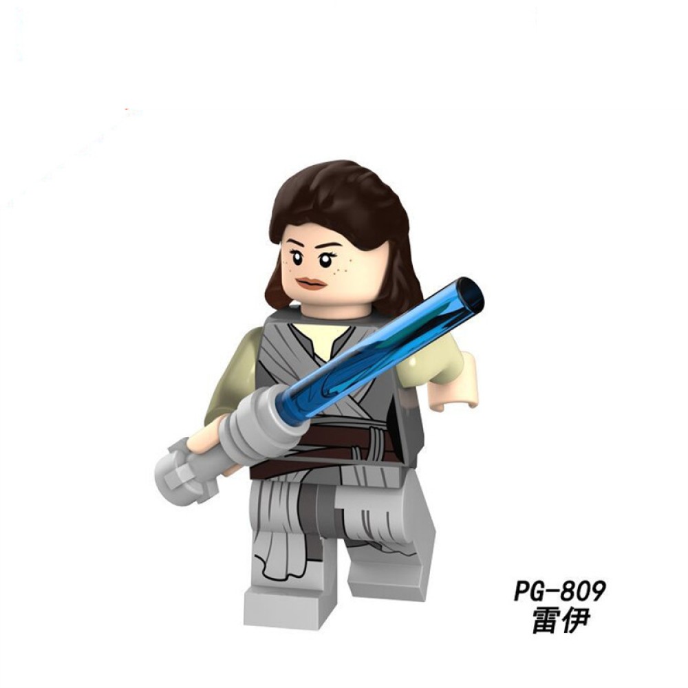 lego minifigure Star Wars suit Rey Han Solo Storm White Soldier pilot Star Wars building block bricks toys