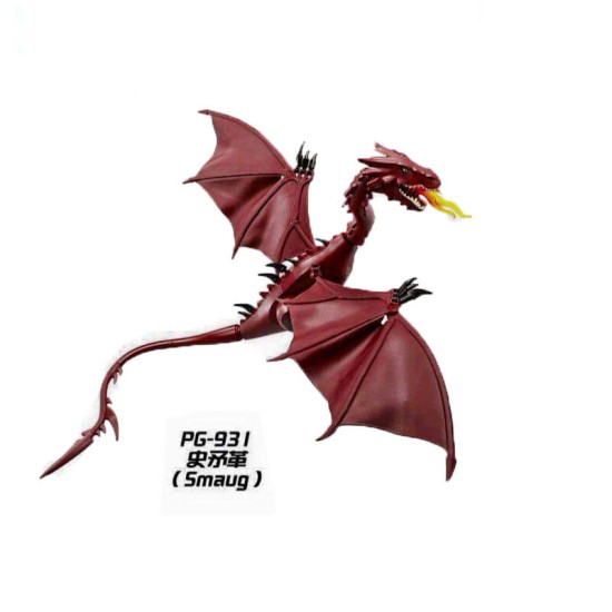 Smaug Smaug Great Fire Dragon Lord of the Rings Hobbit Inserted