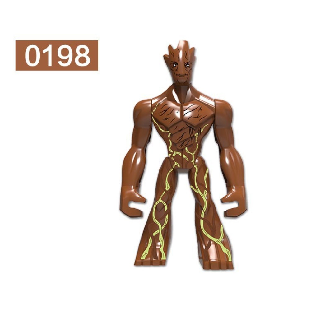 lego minifigure Super Heroes Gather Tree Man, Red Tank, Hawk, Big Bain Rhinoceros, Adult Marvel building block bricks toys