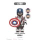 lego minifigure Avengers League Super Hero Male Nebula Captain America Marvel building block bricks toys