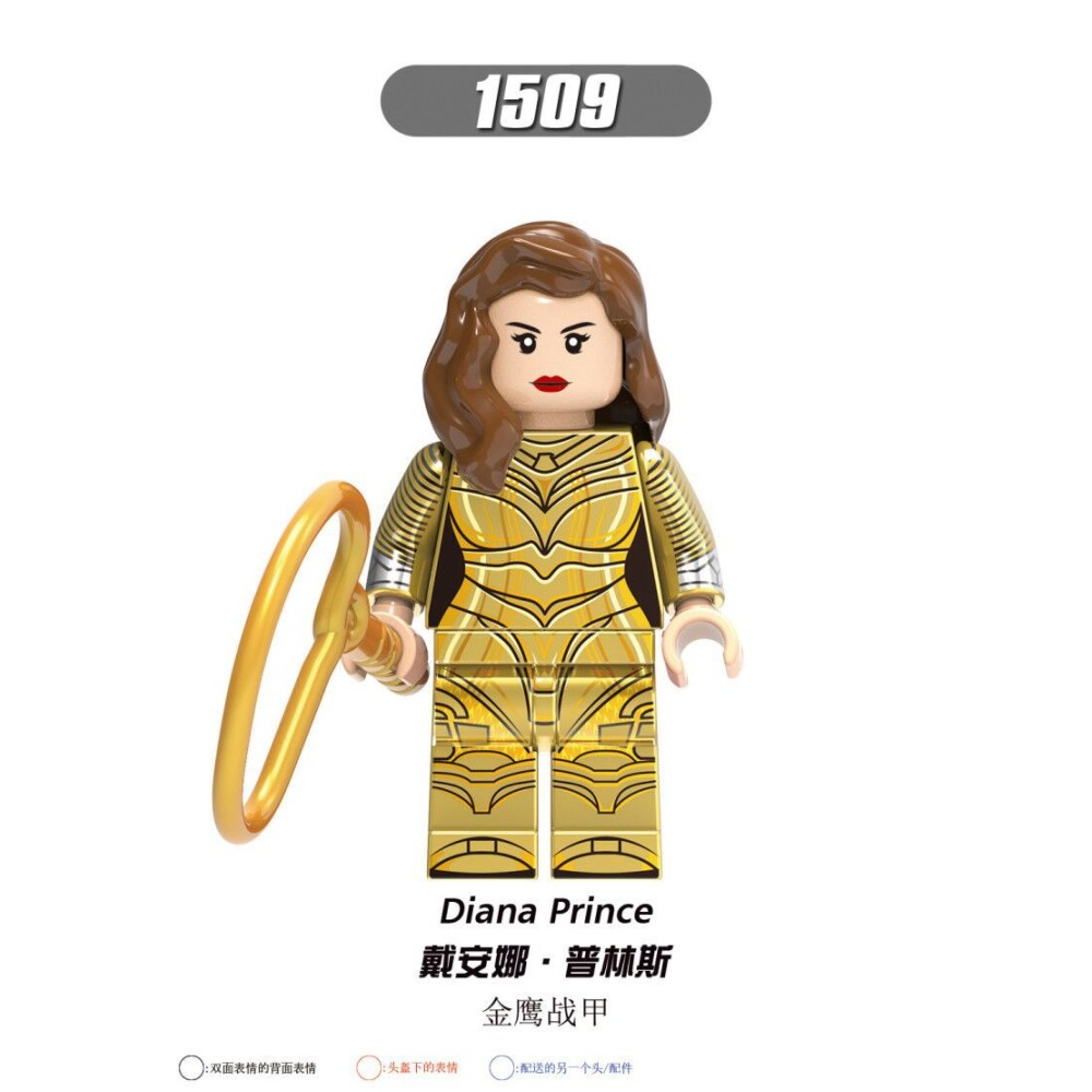lego minifigure Superhero Barbara Diana, Leopard Lady Ares Marvel building block bricks toys