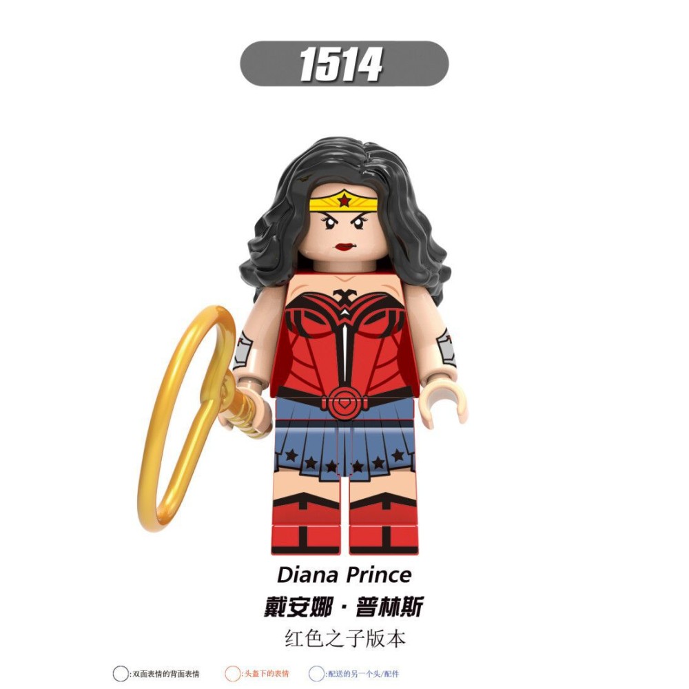 lego minifigure Superhero Barbara Diana, Leopard Lady Ares Marvel building block bricks toys