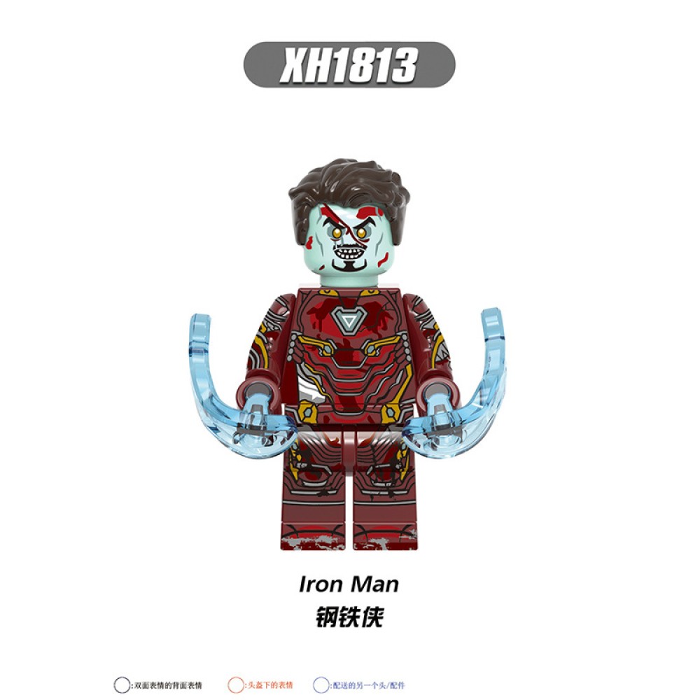 lego minifigure Zombie version of superhero, Dr. Falcon King, Iron Man Marvel building block bricks toys lego minifigure Zombie version of superhero, Dr. Falcon King, Iron Man Marvel building block bricks toys