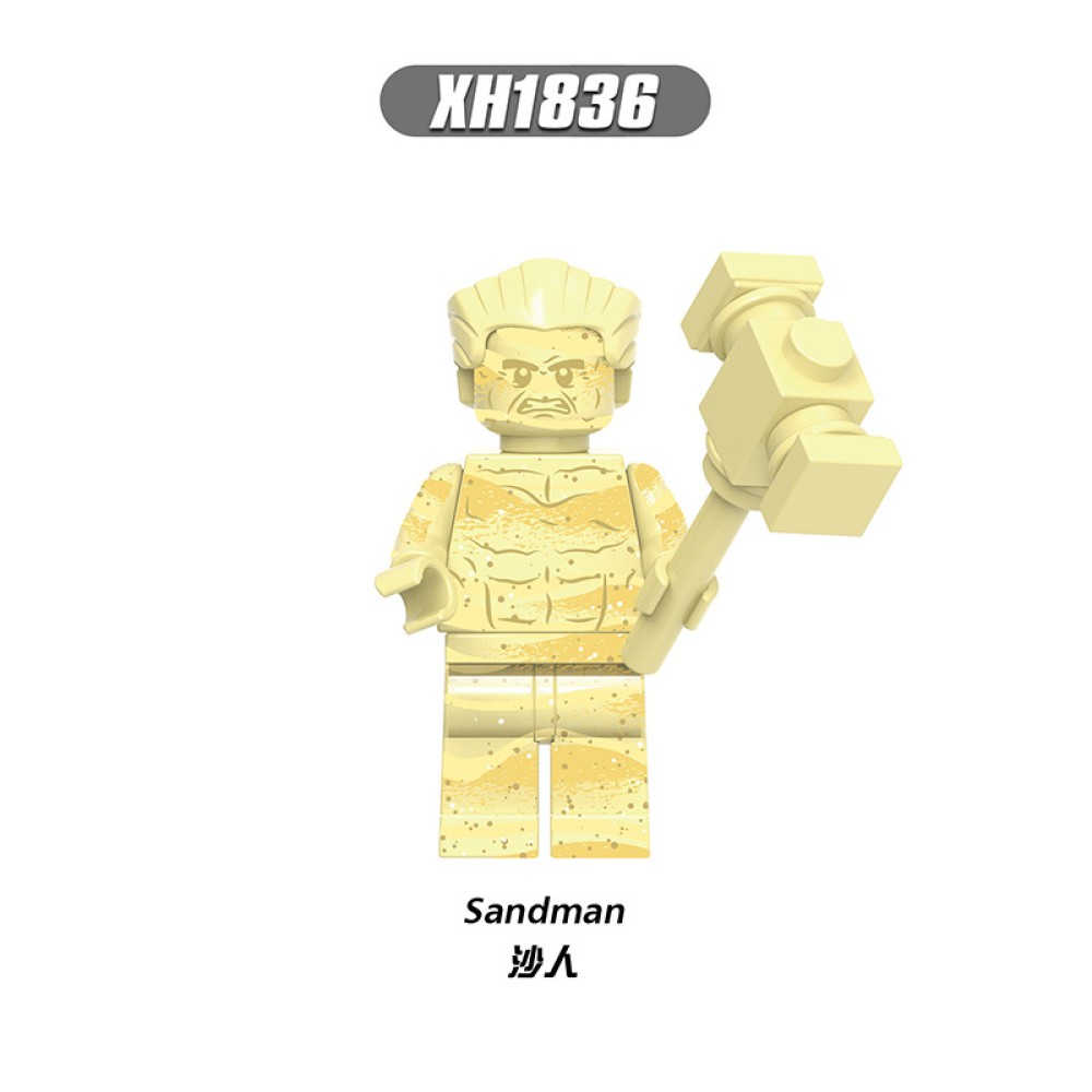 lego minifigure Superhero: Spider-Man, Sandman, Electric King Marvel building block bricks toys lego minifigure Superhero: Spider-Man, Sandman, Electric King Marvel building block bricks toys