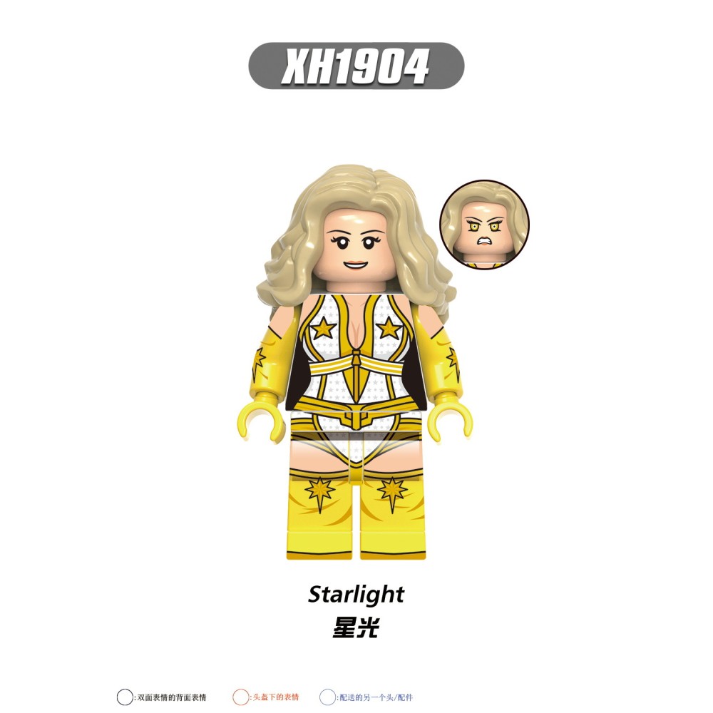 lego minifigure Superhero Starlight Storm Locomotive Deep Sea Soldier Marvel building block bricks toys