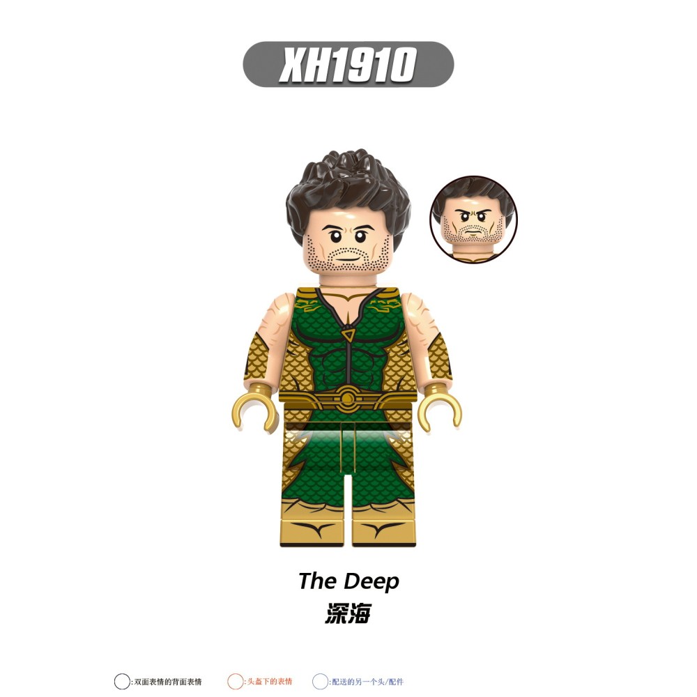 lego minifigure Superhero Starlight Storm Locomotive Deep Sea Soldier Marvel building block bricks toys