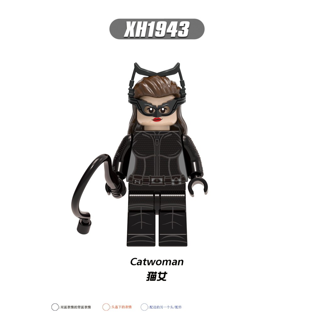 lego minifigure Superhero Batman, Joker, Catwoman, Nightwing, Afu Butler DC building block bricks toys