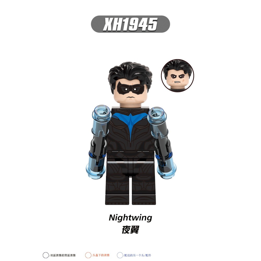 lego minifigure Superhero Batman, Joker, Catwoman, Nightwing, Afu Butler DC building block bricks toys