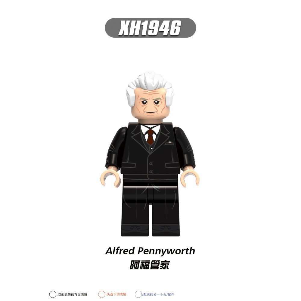 lego minifigure Superhero Batman, Joker, Catwoman, Nightwing, Afu Butler DC building block bricks toys