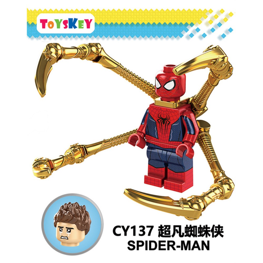 lego minifigure Super hero Toby Venom Spider Man Marvel building block bricks toys