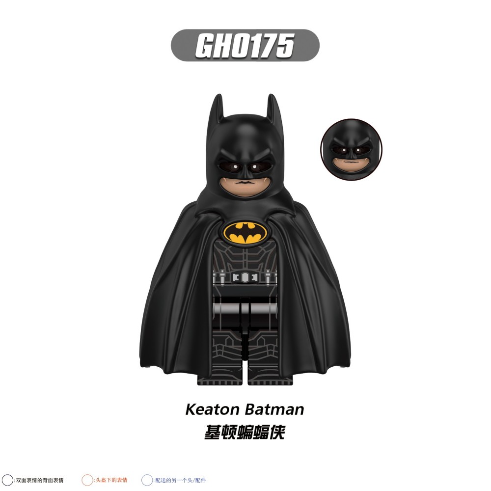 lego minifigure Superhero movie: Keaton Big Ben, Justice Batman, The Flash, Supergirl DC building block bricks toys
