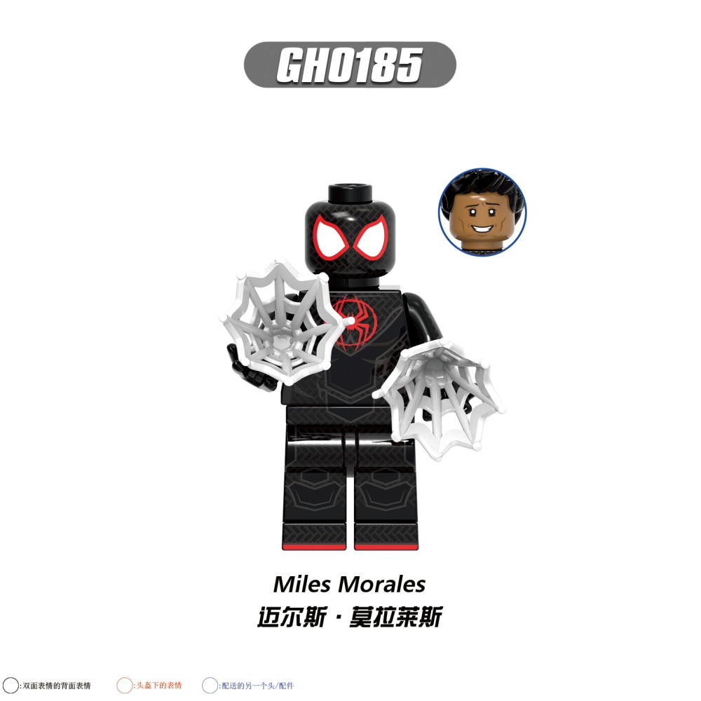 lego minifigure Super hero Spider Man Miles Gwenpunk DC building block bricks toys