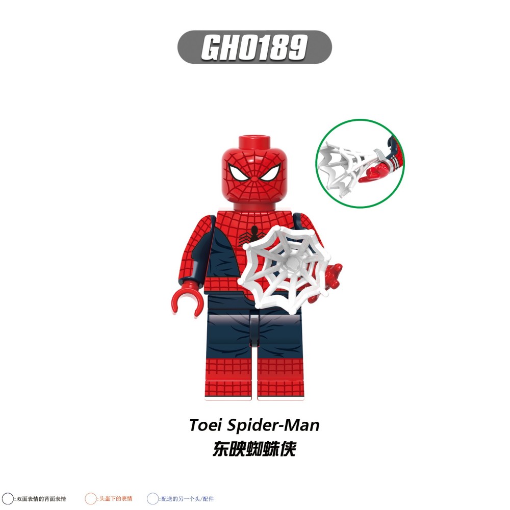 lego minifigure Super hero Spider Man Miles Gwenpunk DC building block bricks toys