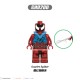 lego minifigure Superhero Peter Shadow Bloody Red Sony Flower Web Spider Man Marvel building block bricks toys