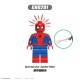 lego minifigure Superhero Peter Shadow Bloody Red Sony Flower Web Spider Man Marvel building block bricks toys