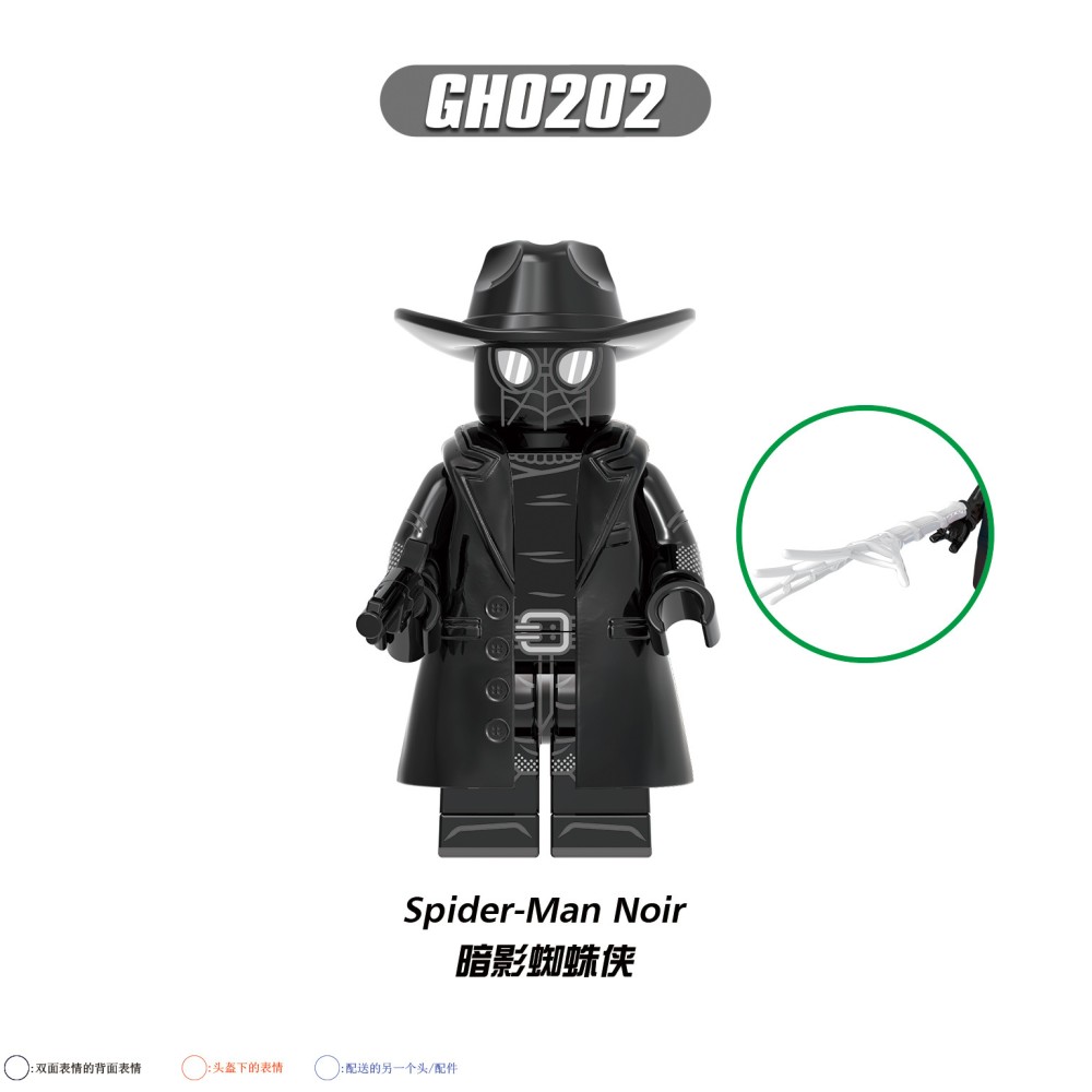 lego minifigure Superhero Peter Shadow Bloody Red Sony Flower Web Spider Man Marvel building block bricks toys