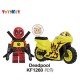 lego minifigure Superhero Deadpool motorcycle Marvel building block bricks toys